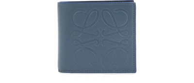 Shop Loewe Brand Bifold Wallet In Steel Blue