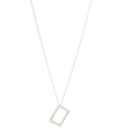Shop Le Gramme Necklace Rectangle Le 2,6g Silver 925 Slick Polished