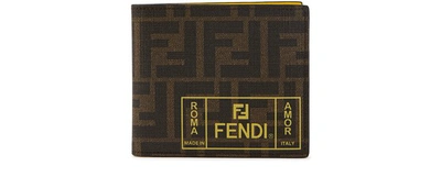 Shop Fendi Ff Wallet In Tobacco Gallo