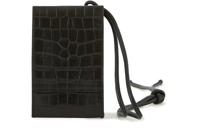 Shop Dries Van Noten Crocodile Mini Bag In Black