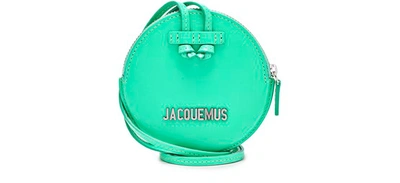 Shop Jacquemus Le Pitchou Bag In Neon Green