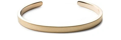 Shop Miansai Singular Cuff Bracelet In Matte Brass