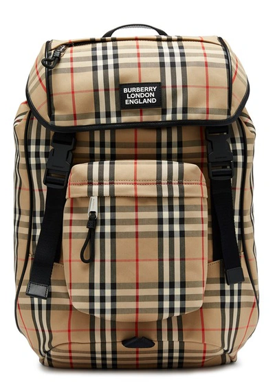 Shop Burberry Rocky Backpack In Archive Beige