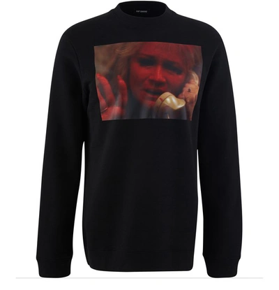 Shop Raf Simons Printed Sweatshirt In Black