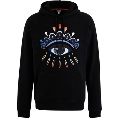 Shop Kenzo Eye Hooded Sweatshirt In Black