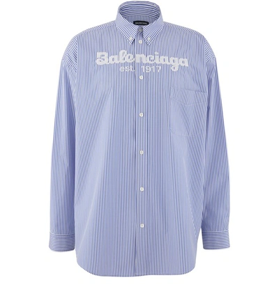 Shop Balenciaga Cotton Shirt In 4640