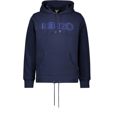 Shop Kenzo Hooded Sweatshirt In Ink