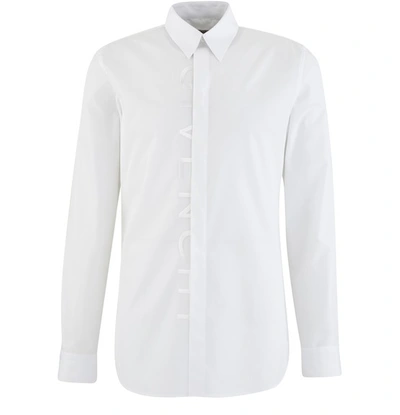 Shop Givenchy Embroidered Shirt In White