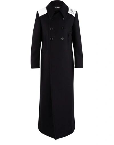 Shop Raf Simons Long Coat In Black
