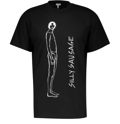 Shop Loewe Silly Sausage T-shirt In Black