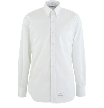 Shop Thom Browne Cotton Shirt In Off White
