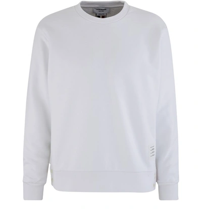 Shop Thom Browne Back Stripe Sweatshirt In White