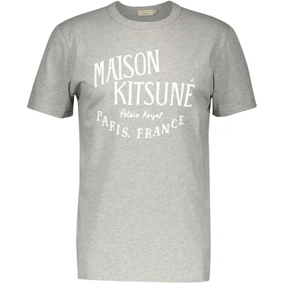 Shop Maison Kitsuné Palais Royal T-shirt In Grey Melange