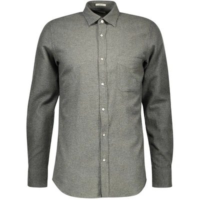 Shop Hartford Stormy Cotton Shirt In Grey