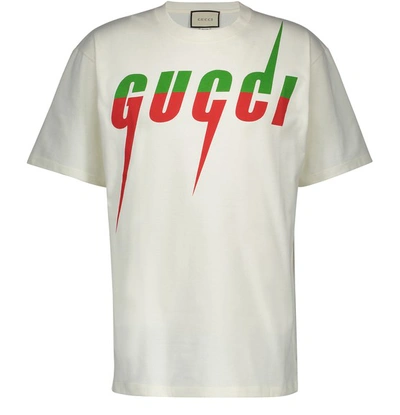 Shop Gucci Blade T-shirt In Milk