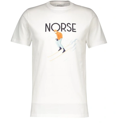 Shop Norse Projects Norse X Daniel Frost Printed T-shirt In White