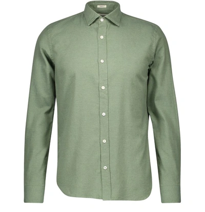 Shop Hartford Sammy Cotton Shirt In Light Green