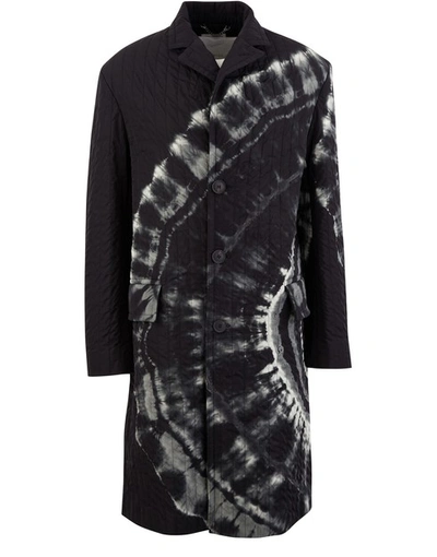 Shop Dries Van Noten Rawlins Tie-dye Coat In Black