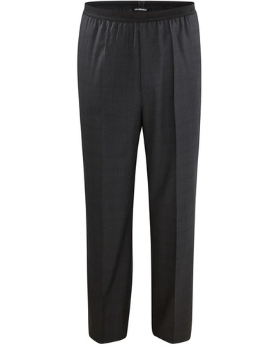 Shop Balenciaga Wool Trousers In 1240