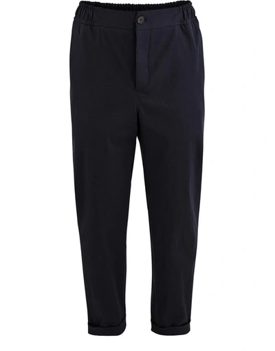 Shop Nanushka Cato Trousers In Navy