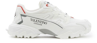 Shop Valentino Garavani Climber Trainers In Bianco