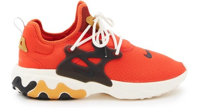 Shop Nike React Presto Trainers In Habanero Red Black Wheat Sail