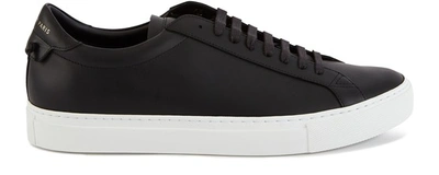 Shop Givenchy Urban Street Low-top Leather Trainers In Black