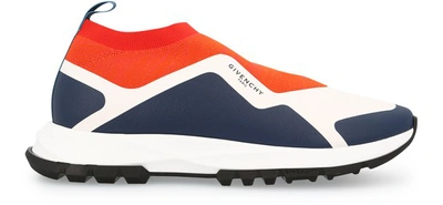 Shop Givenchy Spectre Low Sneakers In Orange/bleu