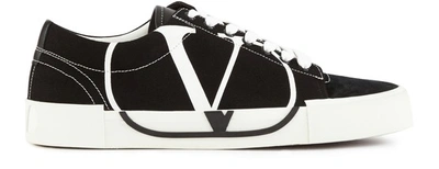 Shop Valentino Garavani Trick Canvas Trainers In Nero