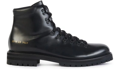 Shop Common Projects Laced Boots In Black