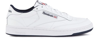 Shop Reebok Club C 85 Trainers In Int-white/navy