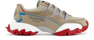 Shop Valentino Garavani Climbers Undercover Trainers In New Chino