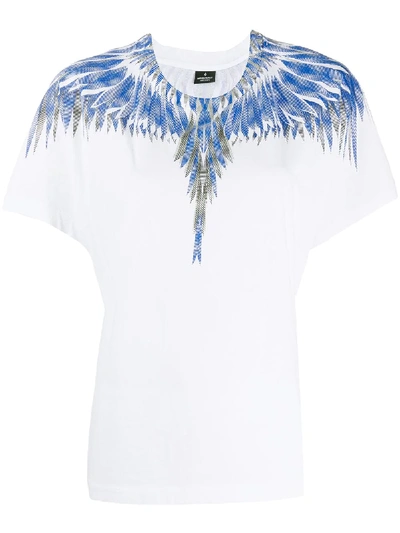 Shop Marcelo Burlon County Of Milan Squared Wings T-shirt In White