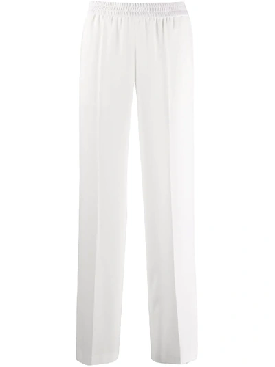 Shop Alberto Biani Straight Leg Trousers In White