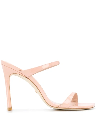 Shop Stuart Weitzman Aleena Stiletto Sandals In Pink