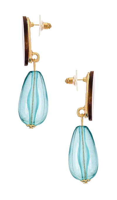 Shop Casa Clara Grace Drop Earring In Vintage Blue