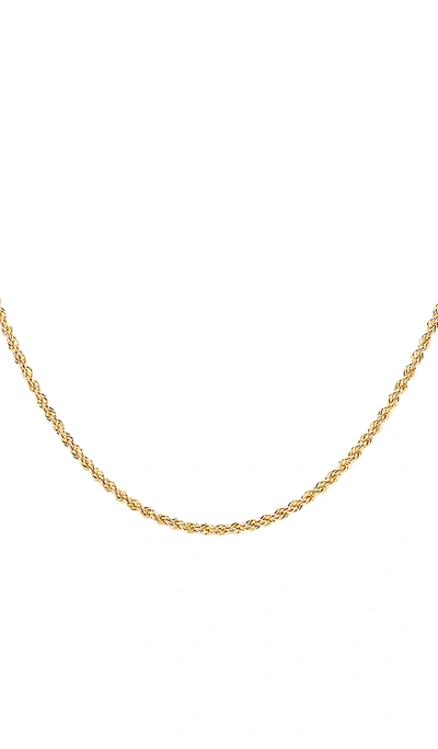 Shop Aureum Lola Thin French Rope Choker In Gold