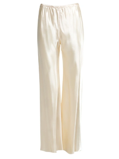 Shop The Row Ivory Satin Gala Pants In White
