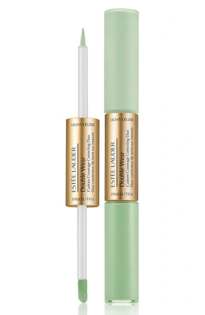 Shop Estée Lauder Double Wear Custom Coverage Color Correcting Duo In Green