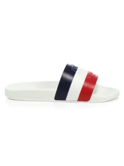 Shop Moncler Men's Basile Sandals In White