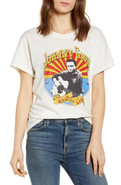 Shop Daydreamer Johnny Cash The Icon Graphic Tour Tee In Vintage White