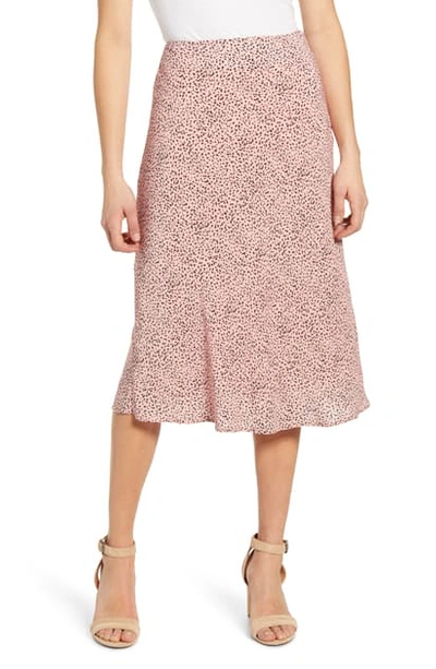 Shop Rails Anya Print Midi Skirt In Rose Spotted
