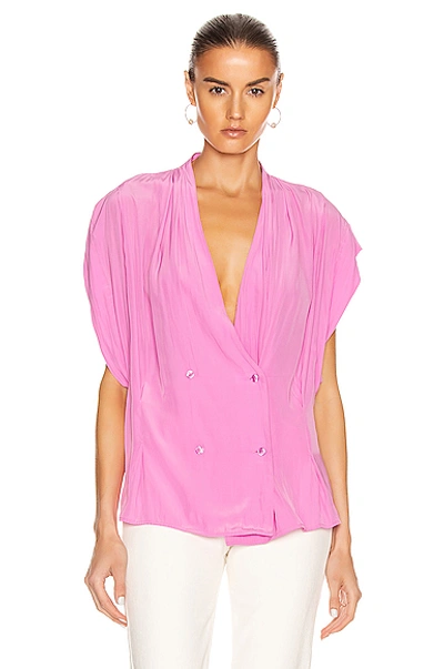 Shop Smythe Yoda Blouse In Lilac