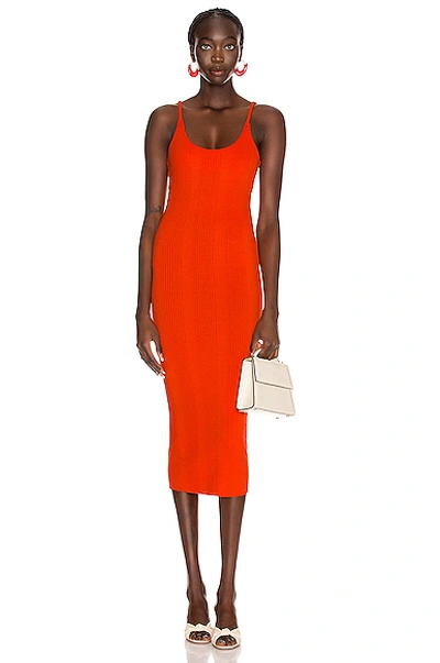 Shop The Range Braided Midi Dress In Lava