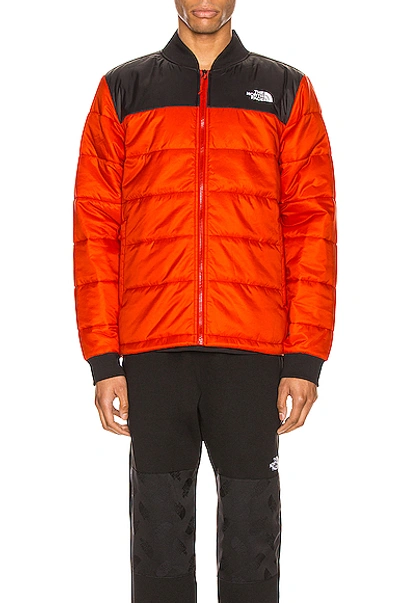 Shop The North Face Pardee Jacket In Fiery Red & Tnf Black