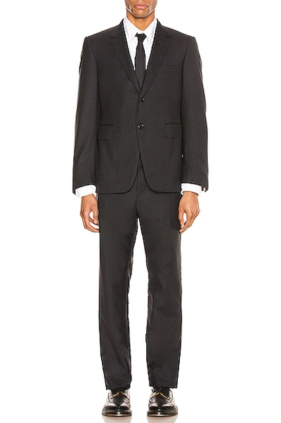 Shop Thom Browne Classic Wool Suit In Charcoal