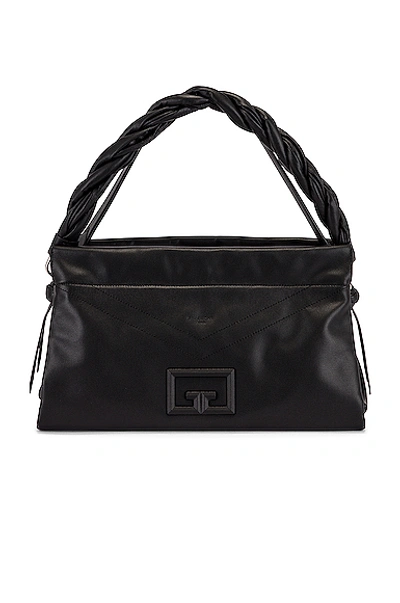 Shop Givenchy Large Id 93 Twisted Strap Zip Bag In Black