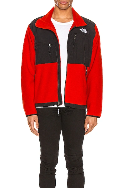 Shop The North Face Black Icon 95 Retro Denali Jacket In Fiery Red