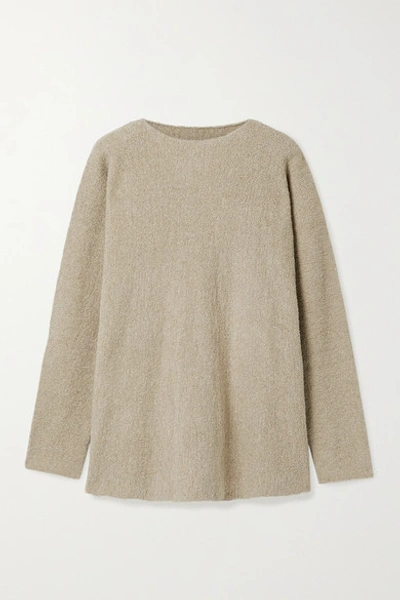 Shop Lauren Manoogian Pima Cotton-blend Sweater In Mushroom