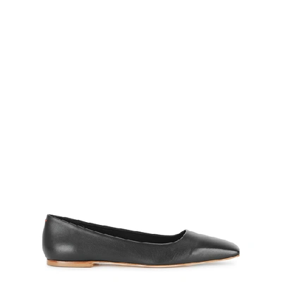 Shop Aeyde Gina Black Leather Flats